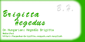 brigitta hegedus business card