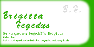 brigitta hegedus business card